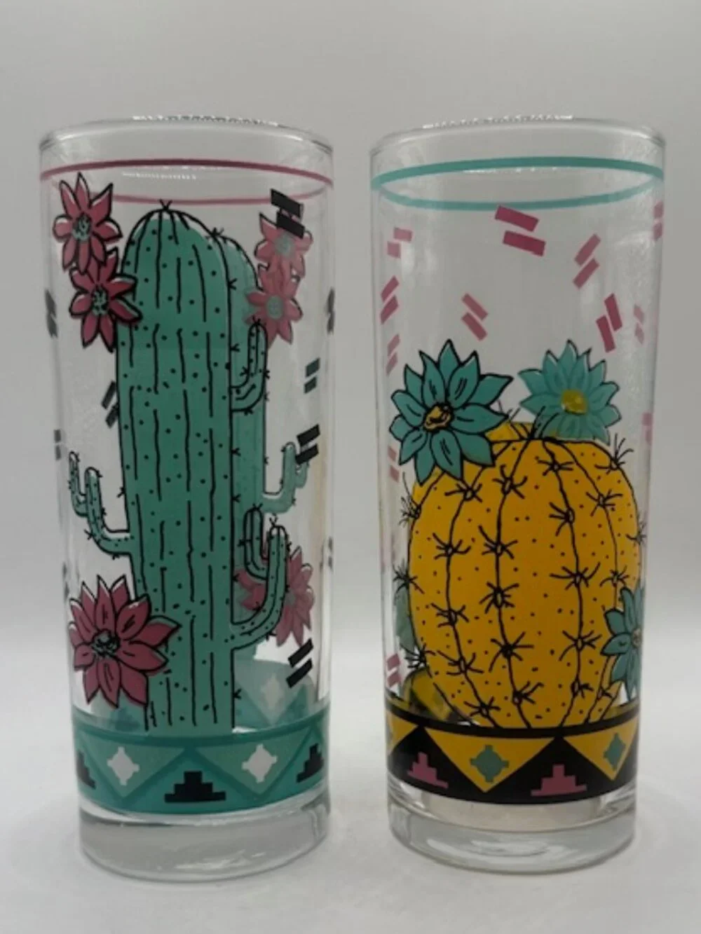 Tall TOM COLLINS Cactus Glasses